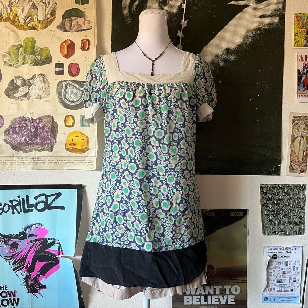 ☘️ Vintage Square Neck Polka Dot Blouse ☘️